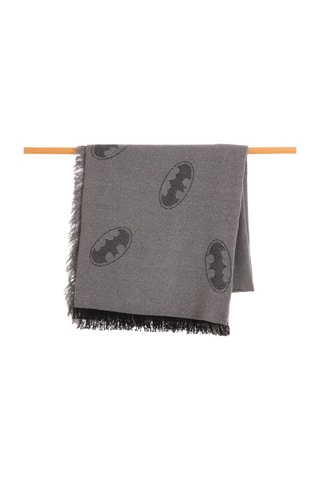 Plaid Batman La Ligue des Justiciers DC Comics - 230 x 270 cm - Gris et noir