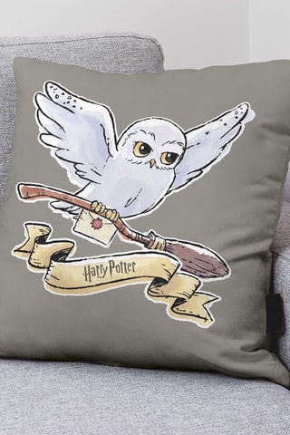Kussenhoes Hedwig Harry Potter - Grijs en Wit