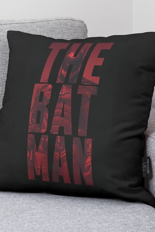 Housse de coussin Batman La Ligue des Justiciers DC Comics - Noir et rouge