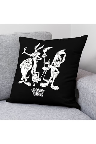Housse de coussin Looney Tunes - Noir et blanc