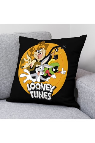 Housse de coussin Looney Tunes - Noir et orange