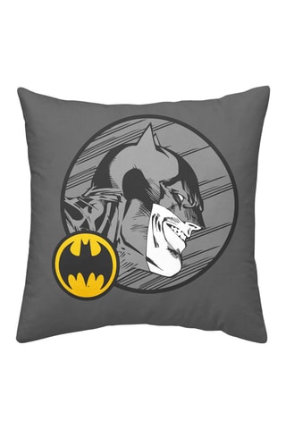 Housse de coussin Batman La Ligue des Justiciers DC Comics - Gris et jaune