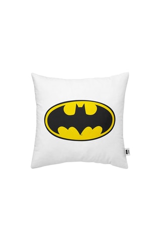 Housse de coussin Batman La Ligue des Justiciers DC Comics - Blanc et jaune