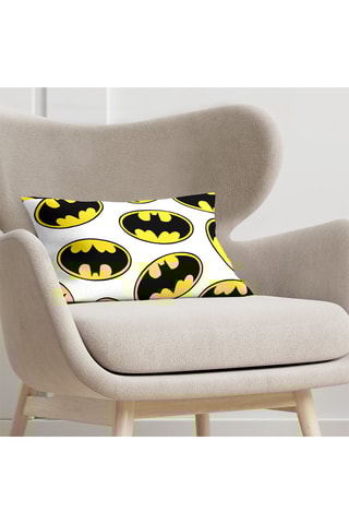 Housse de coussin Batman La Ligue des Justiciers DC Comics - Blanc et noir