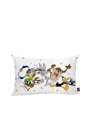 Housse de coussin Looney Tunes - Blanc et jaune