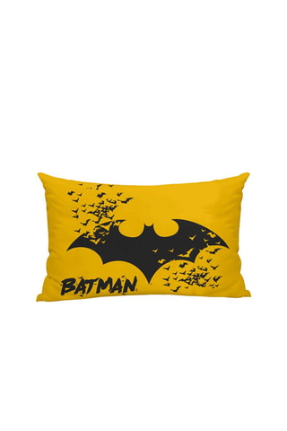 Housse de coussin Batman La Ligue des Justiciers DC Comics - Jaune et noir