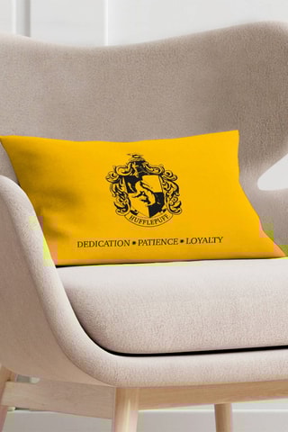 Housse de coussin Poufsouffle Harry Potter - Jaune et noir
