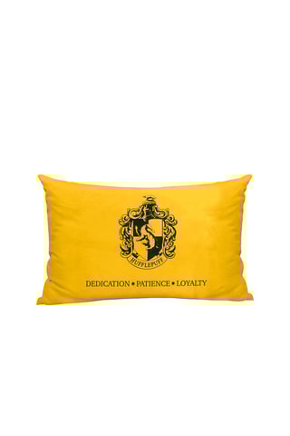 Housse de coussin Poufsouffle Harry Potter - Jaune et noir