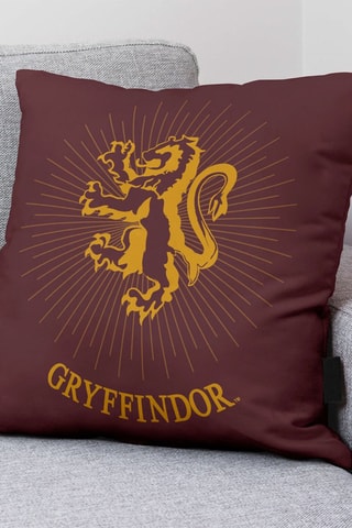 Housse de coussin Gryffondor Harry Potter - Bordeaux et ocre