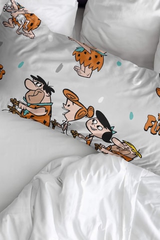 Taie d'oreiller en coton 69 fils/cm² Les Pierrafeu - Gris