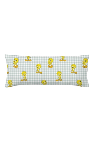 Taie d'oreiller en coton 69 fils/cm² Tweety Tom et Jerry - Vert
