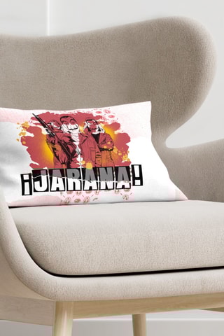 Housse de coussin modèle La casa de papel - Blanc