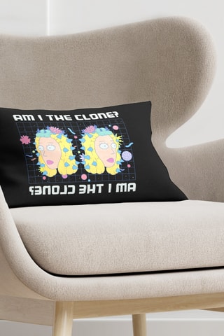 Housse de coussin Rick et Morty - Noir