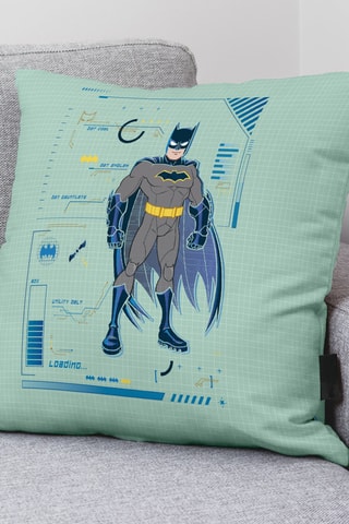 Housse de coussin Batman La Ligue des Justiciers DC Comics - Turquoise - 45 x 45 cm