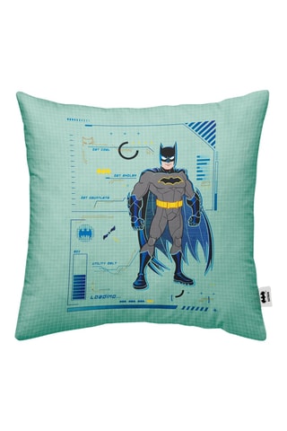 Housse de coussin Batman La Ligue des Justiciers DC Comics - Turquoise - 45 x 45 cm