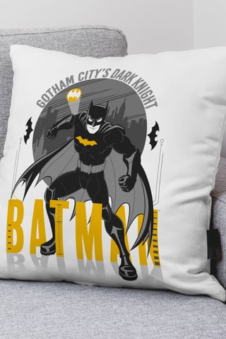 Housse de coussin Batman La Ligue des Justiciers DC Comics - Blanc - 45 x 45 cm