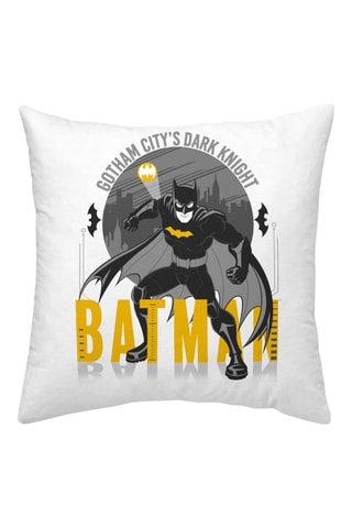 Housse de coussin Batman La Ligue des Justiciers DC Comics - Blanc - 45 x 45 cm