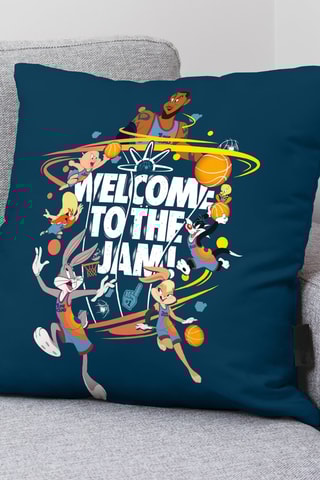 Housse de coussin Space Jam Looney Tunes - Bleu foncé - 45 x 45 cm