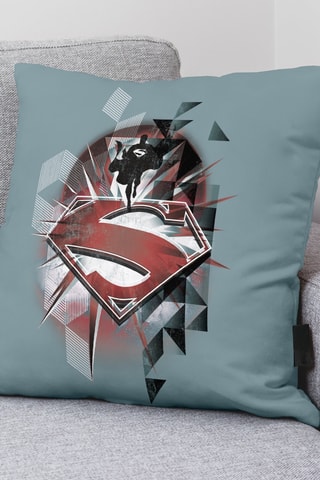 Housse de coussin Superman La Ligue des Justiciers DC Comics - Bleu - 45 x 45 cm