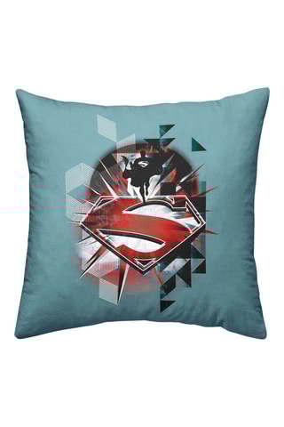Housse de coussin Superman La Ligue des Justiciers DC Comics - Bleu - 45 x 45 cm