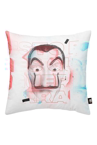 Housse de coussin La casa de papel - Blanc - 45 x 45 cm