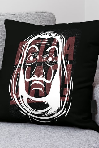 Housse de coussin La casa de papel - Noir - 45 x 45 cm