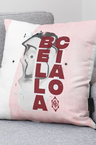 Housse de coussin La casa de papel - Blanc - 45 x 45 cm