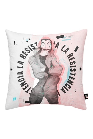 Housse de coussin Berlin La casa de papel - Blanc - 45 x 45 cm