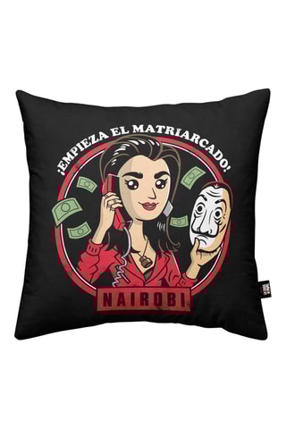 Housse de coussin Chibi La casa de papel - Noir - 45 x 45 cm