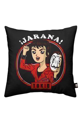 Housse de coussin Chibi La casa de papel - Noir - 45 x 45 cm