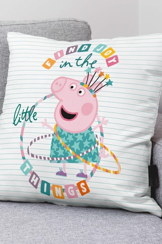 Housse de coussin Find Joy Peppa Pig - Blanc - 45 x 45 cm