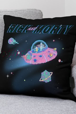 Housse de coussin Rick et Morty - Noir - 45 x 45 cm