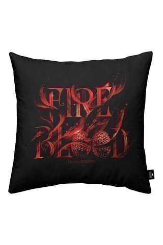 Housse de coussin Fire Blood - Noir - 45 x 45 cm