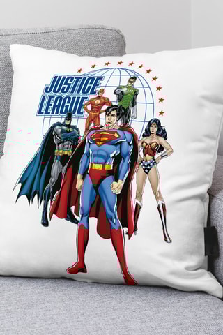 Housse de coussin La Ligue des Justiciers DC Comics - Blanc - 45 x 45 cm