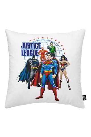 Housse de coussin La Ligue des Justiciers DC Comics - Blanc - 45 x 45 cm