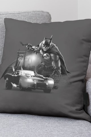 Housse de coussin Batmovil A Batman La Ligue des Justiciers DC Comics - Anthracite - 45 x 45 cm