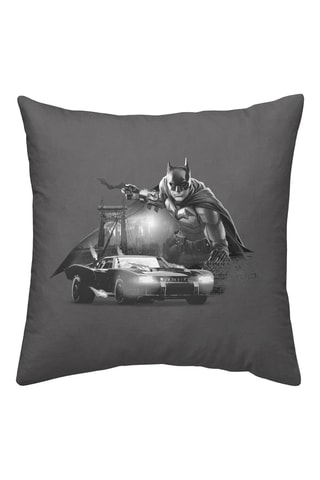 Housse de coussin Batmovil A Batman La Ligue des Justiciers DC Comics - Anthracite - 45 x 45 cm