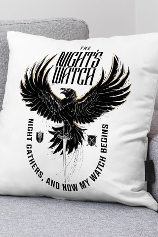 Housse de coussin Night King - Blanc - 45 x 45 cm