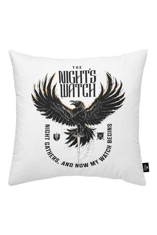 Housse de coussin Night King - Blanc - 45 x 45 cm