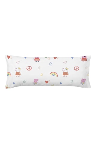 Taie d'oreiller en coton 175 fils/cm² Peppa Pig - Blanc