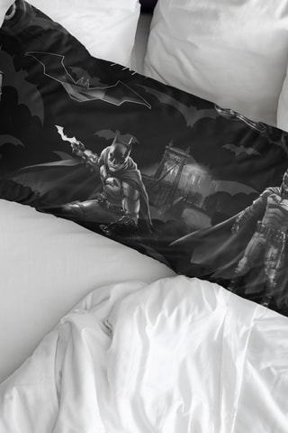 Taie d'oreiller en coton 69 fils/cm² Batman La Ligue des Justiciers DC Comics - Noir