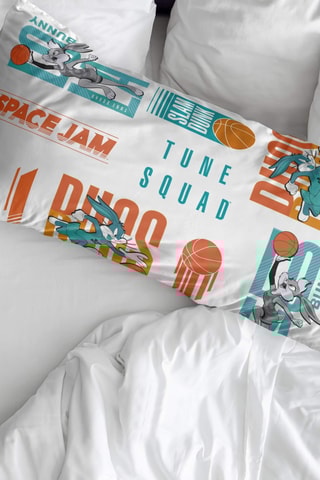 Taie d'oreiller en coton 69 fils/cm² Space Jam Looney Tunes - Blanc