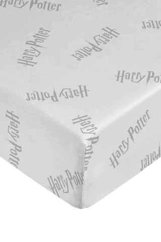 Drap-housse en coton 69 fils/cm² Harry Potter - Blanc
