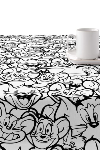 Nappe antitache Tom et Jerry - Blanc
