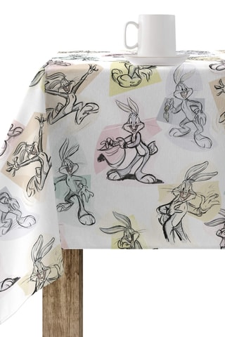 Nappe antitache Looney Sketch Looney Tunes - Blanc