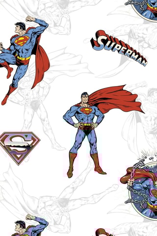 Nappe antitache Superman La Ligue des Justiciers DC Comics - Blanc