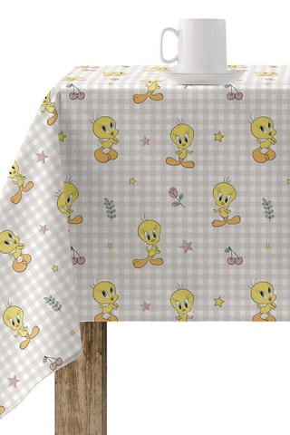Nappe antitache Tweety Tom et Jerry - Beige