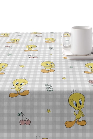 Nappe antitache Tweety Tom et Jerry - Gris