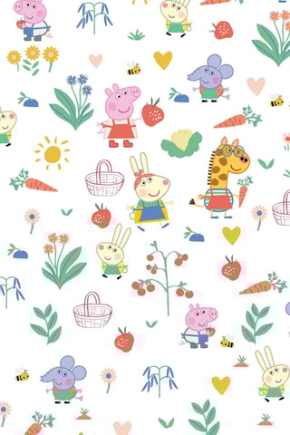 Nappe antitache Vegetables Peppa Pig - Blanc