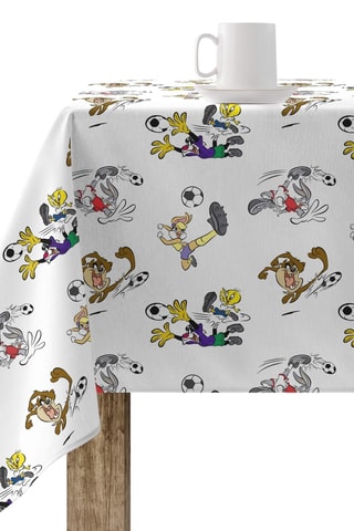 Nappe antitache Soccer Looney Tunes - Blanc